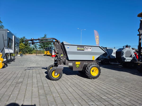 Taczka elektryczna NEX N500E — transport ziemi i gruzu na budowie
